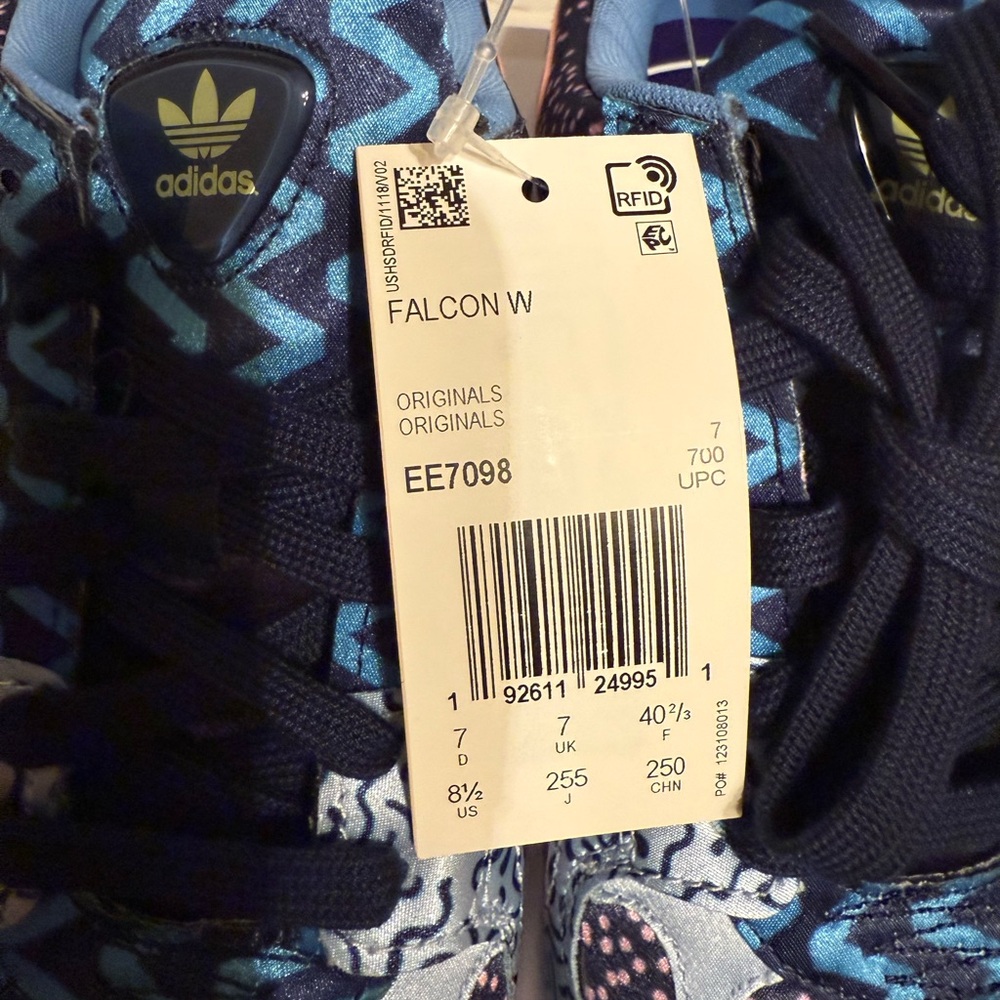 Adidas Falcon Women's Sneakers - Blue and Pink size 8.5 NIB - Picture 8 of 8